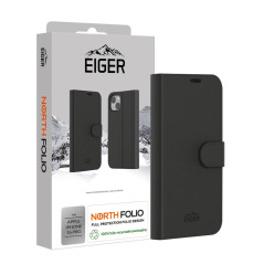 Eiger - iPhone 16 PRO Etui Folio NORTH Noir
