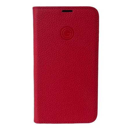 Mike Galeli -  iPhone 16 PRO Etui cuir MARC Rouge (cherry tomato)