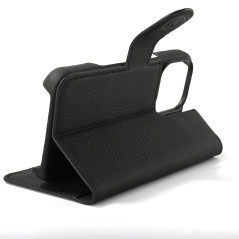 Mike Galeli -  iPhone 16 PRO Etui cuir 2in1 JOSS Noir (JOSSIP16PRO-M01)