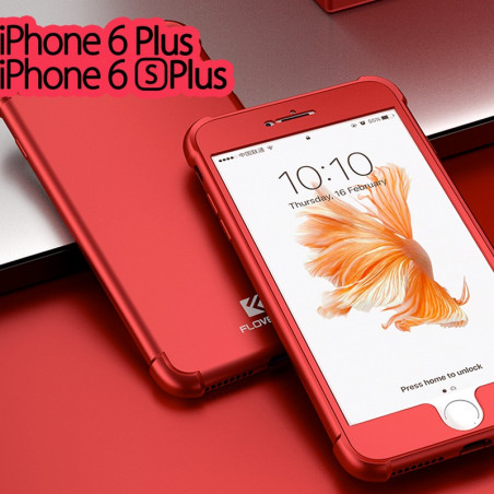 Coque FLOVEME 360° Protection angles renforcés Apple iPhone 6/6S Plus Rouge