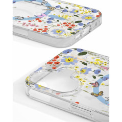 iDeal of Sweden - iPhone 16 Coque MagSafe Clear Case Artistic Garden