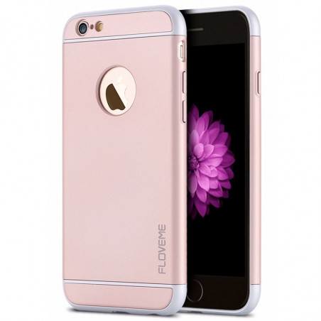 DUOPACK Coque FLOVEME SPRAY FROSTING Apple iPhone 6/6S - Or Rose