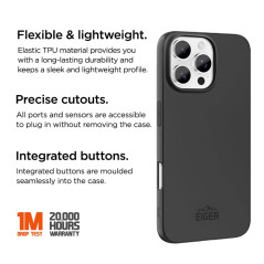 Eiger - iPhone 16 PRO MAX Coque souple GRIP Case