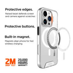 Eiger - iPhone 16 PRO MAX Coque rigide GLACIER MagSafe Clair