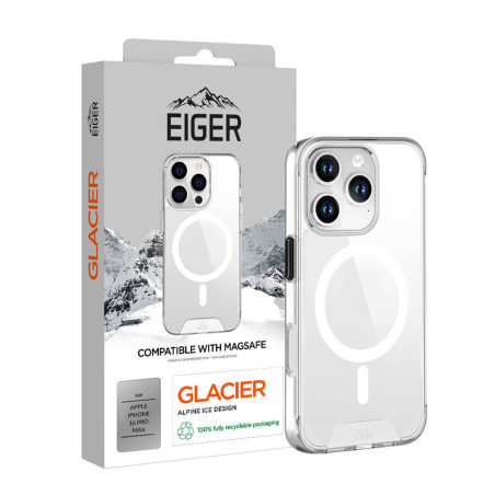 Eiger - iPhone 16 PRO MAX Coque rigide GLACIER MagSafe Clair