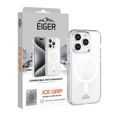 Eiger - iPhone 16 PRO MAX Coque souple ICE GRIP MagSafe Case Clair