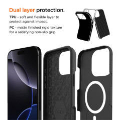 Eiger - iPhone 16 PRO MAX Coque rigide NORTH Case MagSafe Noir (EGCA00696)