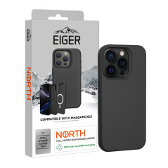 Eiger - iPhone 16 PRO MAX Coque rigide NORTH Case MagSafe Noir