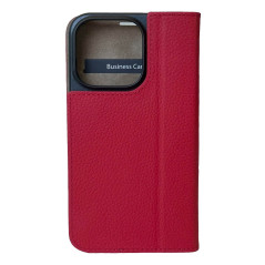 Mike Galeli -  iPhone 16 PRO MAX Etui cuir MARC cherry tomato