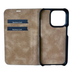 Mike Galeli -  iPhone 16 PRO MAX Etui cuir MARC Bleu (MARCIP16PROMAX-M07)