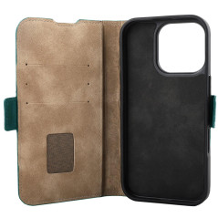 Mike Galeli -  iPhone 16 PRO Etui cuir FABIO rain forest (FABIOIP16PROMAX-07)