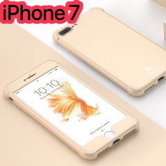 Coque FLOVEME 360° Protection angles renforcés Apple iPhone 7/8 Or