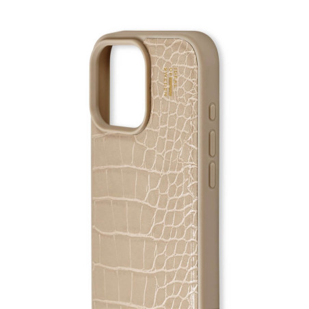 iDeal of Sweden - iPhone 16 PRO MAX Coque Vegan Leather MagSafe Warm Beige Croco