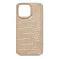 iDeal of Sweden - iPhone 16 PRO MAX Coque Vegan Leather MagSafe Warm Beige Croco
