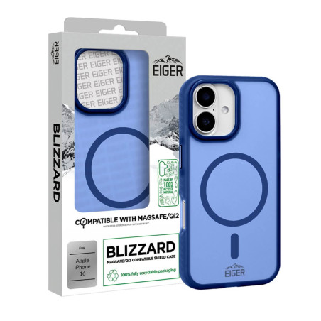 Eiger - iPhone 16 Coque rigide Blizzard MagSafe GRS Navy