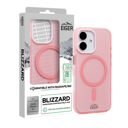 Eiger - iPhone 16 Coque rigide Blizzard MagSafe GRS Pink