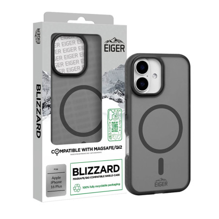 Eiger - iPhone 16 Plus Coque rigide Blizzard MagSafe GRS Black