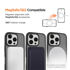 Eiger - iPhone 16 PRO MAX Coque rigide Blizzard MagSafe GRS Noir (EGCA00832)