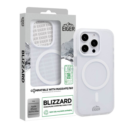 Eiger - iPhone 16 PRO MAX Coque rigide Blizzard MagSafe GRS White
