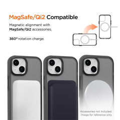 Eiger - iPhone 15 Coque rigide Blizzard MagSafe GRS Black (EGCA00852)