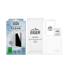 Eiger - iPhone 16e/14/13 Protection écran MOUNTAIN GLASS CLEAR packaging