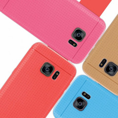 DUOPACK Coque Honeycomb Dots Samsung Galaxy S7 Edge - Noir