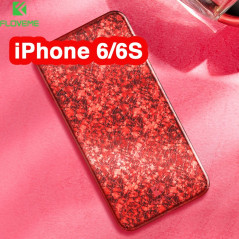 Coque rigide FLOVEME ICE CRACKING Series Apple iPhone 6/6S Rouge