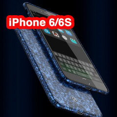 Coque rigide FLOVEME ICE CRACKING Series Apple iPhone 6/6S Bleu