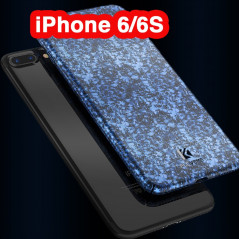 Coque rigide FLOVEME ICE CRACKING Series Apple iPhone 6/6S Bleu