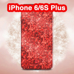Coque rigide FLOVEME ICE CRACKING Series Apple iPhone 6/6S Plus Rouge