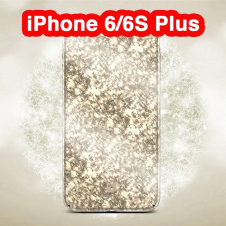 Coque rigide FLOVEME ICE CRACKING Series Apple iPhone 6/6S Plus Or