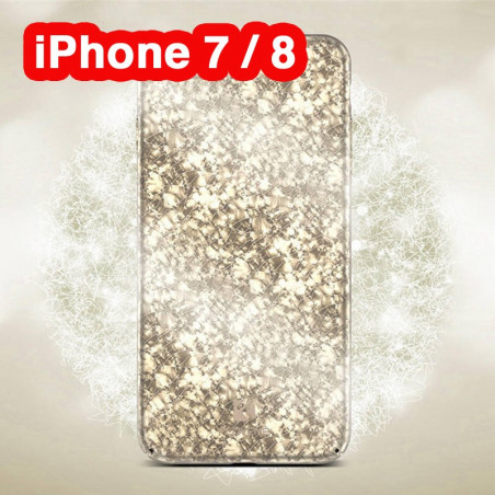 Coque rigide FLOVEME ICE CRACKING Series Apple iPhone 7/8 Or