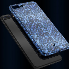 Coque rigide FLOVEME ICE CRACKING Series Apple iPhone 7/8 Plus Bleu