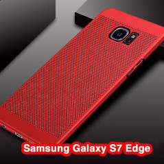 Coque rigide FLOVEME MESH Samsung Galaxy S7 Edge Rouge