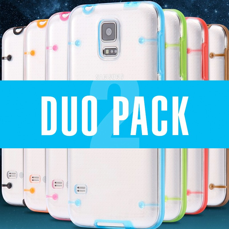 DuoPACK Coque transparente Luminious Samsung Galaxy S5