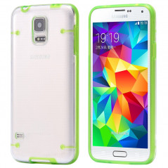 Coque transparente Luminious Samsung Galaxy S5 Vert