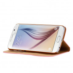 Etui folio Strass Diamant Samsung Galaxy S6 Support