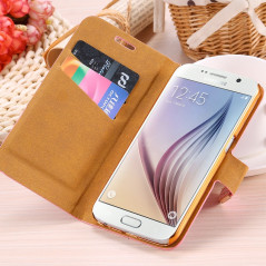 Etui folio Strass Diamant Samsung Galaxy S6 Porte-cartes