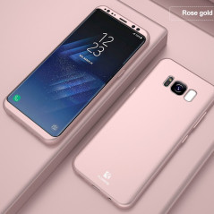 Coque FLOVEME FROSTY 360° Protection Samsung Galaxy S8 Or Rose