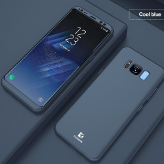 Coque FLOVEME FROSTY 360° Protection Samsung Galaxy S8 Bleu