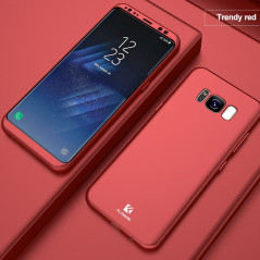 Coque FLOVEME FROSTY 360° Protection Samsung Galaxy S8 Rouge