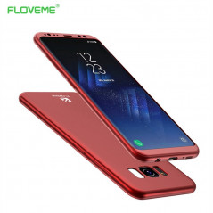 Coque FLOVEME FROSTY 360° Protection Samsung Galaxy S8 Rouge