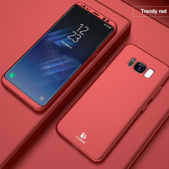 Coque FLOVEME FROSTY 360° Protection Samsung Galaxy S8 Plus Rouge