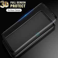 Protection écran verre trempé intégrale avec contour Samsung Galaxy S8 Plus