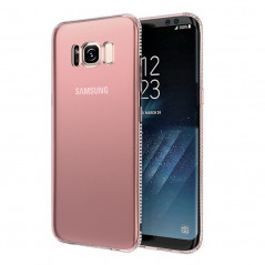 Coque souple Floveme Crystal contours strass Samsung Galaxy S8 Plus Rose