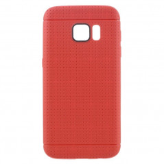 Coque Honeycomb Dots Samsung Galaxy S7 Rouge