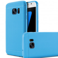 Coque Honeycomb Dots Samsung Galaxy S7 Bleu