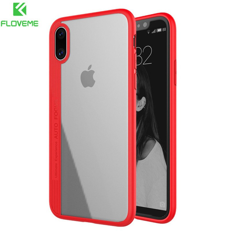 Coque rigide FLOVEME ultra-Clear contours Bumper antichoc Apple iPhone X/Xs
