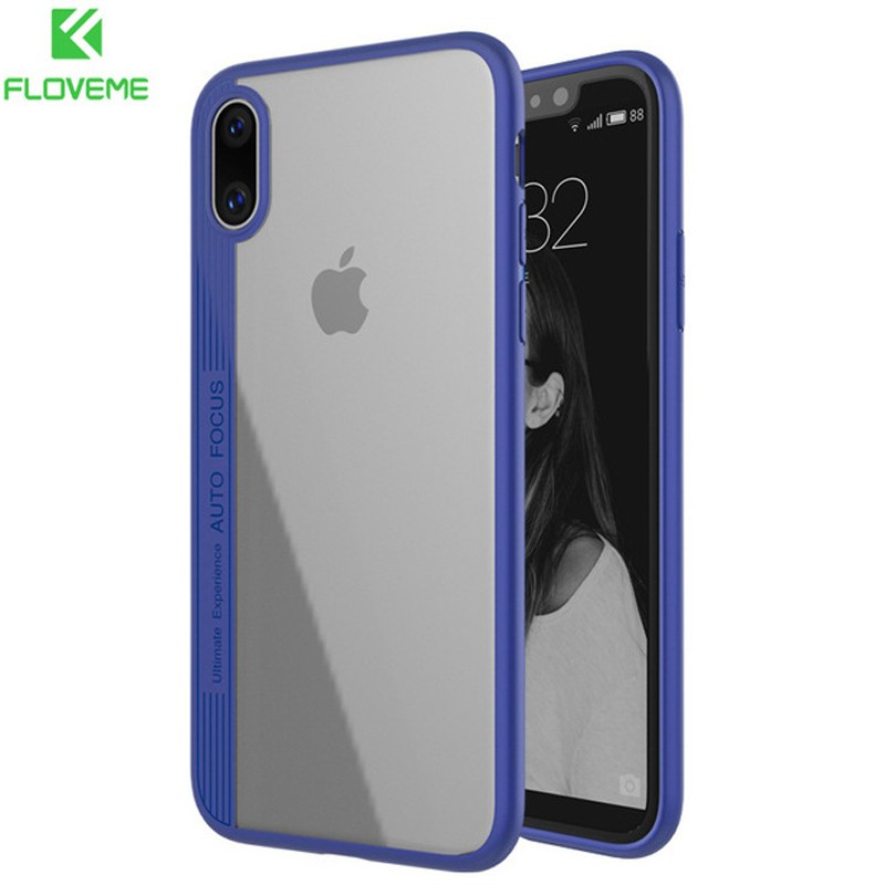 Coque rigide FLOVEME ultra-Clear contours Bumper antichoc Apple iPhone X/Xs