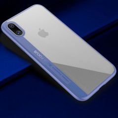 Coque rigide FLOVEME ultra-Clear contours Bumper antichoc Apple iPhone X Blue